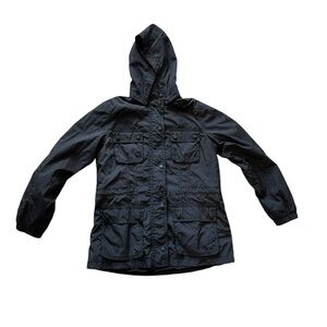 Liz Claiborne Black Hooded Jacket